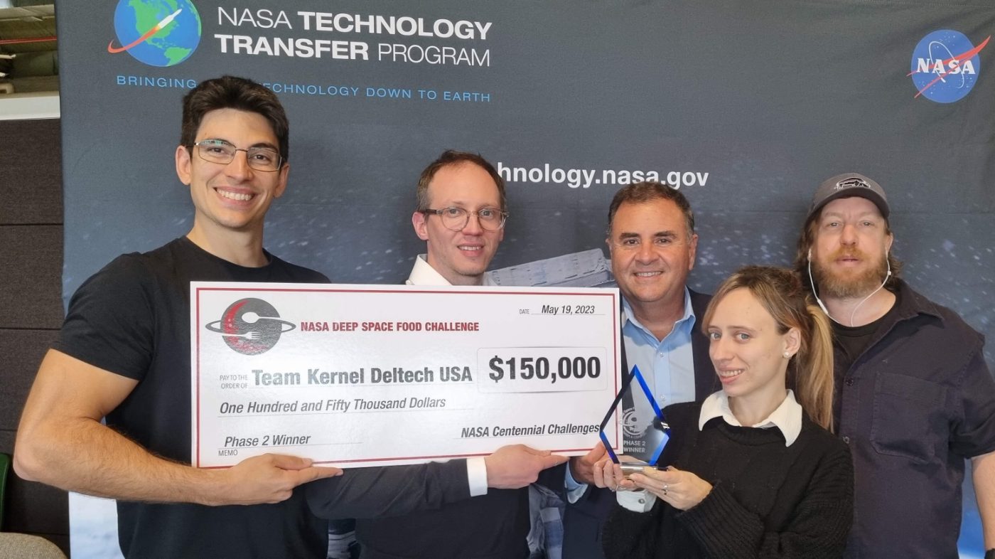 Receiving the NASA Deep Space Food Challenge award
